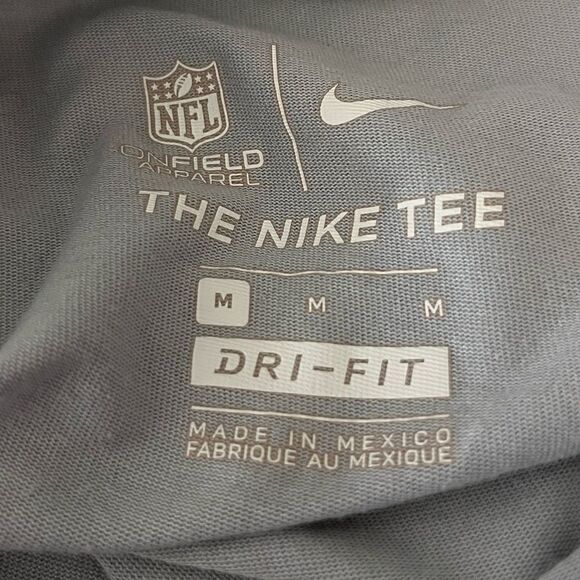 Nike Dri-Fit  AZ Cardinals Short Sleeve Tee Grey & Red Size Medium - Picture 6 of 6